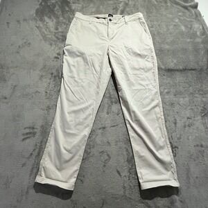 Gap Chino Pants Womens 14 Beige Relaxed Girlfriend Khaki Trousers QLP1205S